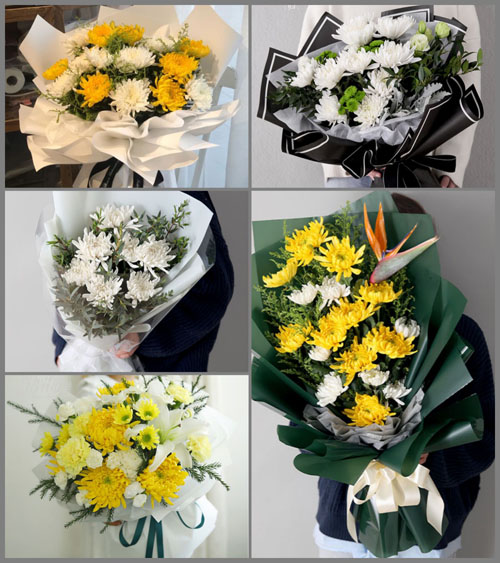 湖北黄冈市黄梅县孔垄镇吴河村白事花束代送